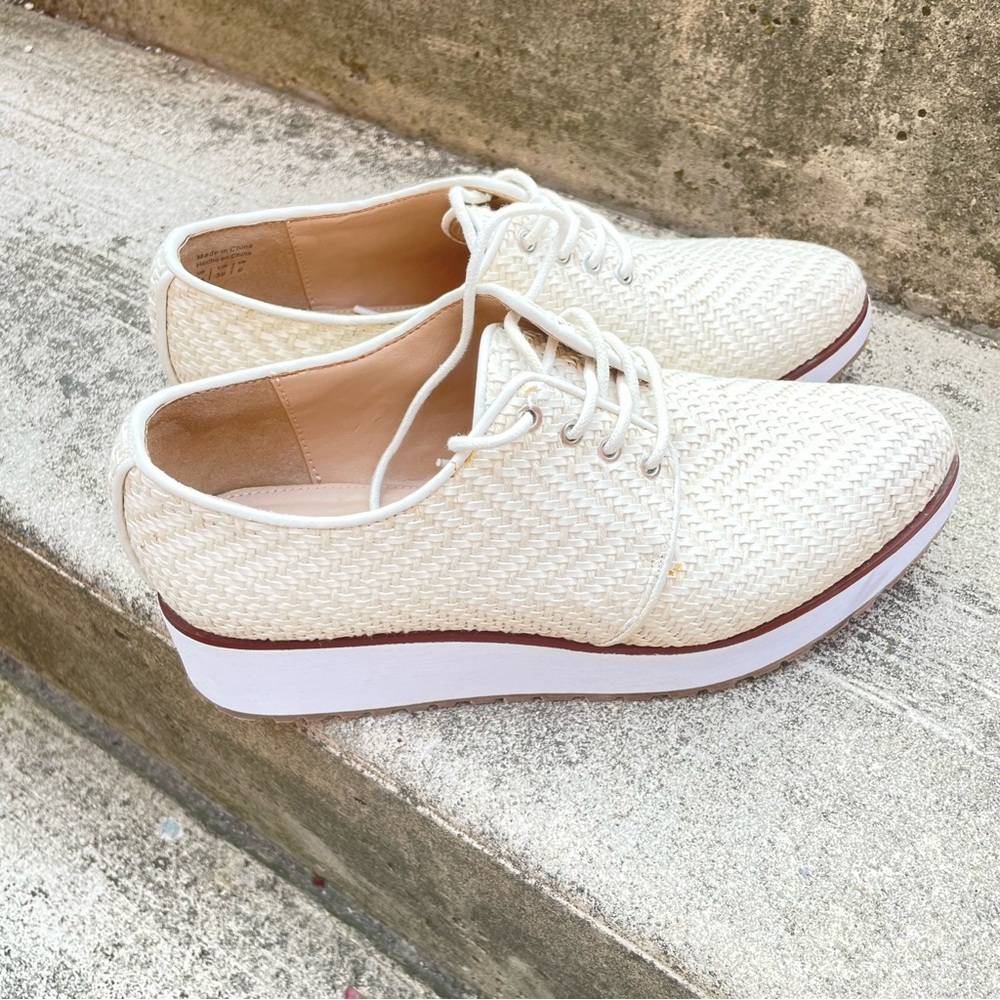 Aldo Cream Platform Women’s Shoes with Quilted Texture Size US 8.5 EUR 39 CM 25 - Picture 3 of 8